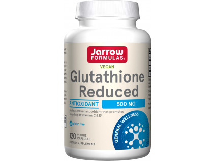 Jarrow Glutathione Reduced, redukovaný glutatión, 500 mg, 120 rastlinných kapsúl