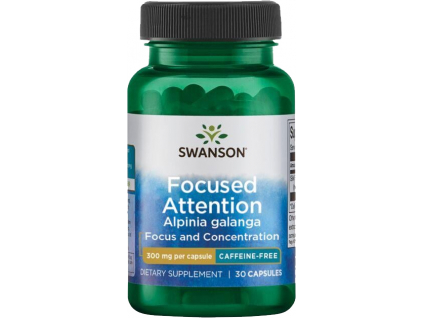 Swanson Focused Attention Alpinia Galanga, 300 mg, 30 kapsúl