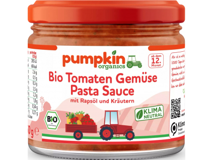 Pumpkin Organics BIO Omáčka na cestoviny 250 g - Paradajková zeleninová (12. mesiac)