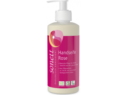 SONETT Tekuté mydlo na ruky s dávkovačom, Rose, 300 ml