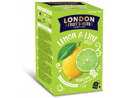 London F&H Ovocný čaj s príchuťou Citróna a Limetky, 20 vrecúšok