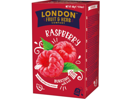 London F&H Ovocný čaj s príchuťou Maliny, 20 vrecúšok