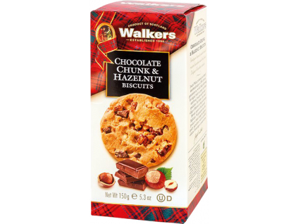 Walkers Sušienky - Čokoládové kúsky a lieskový oriešok, 150 g