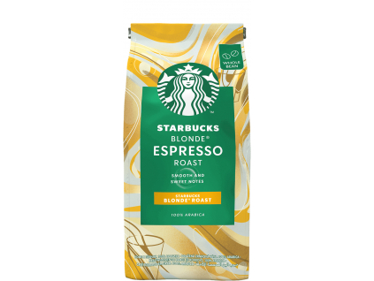 Starbucks Espresso Blonde Roast, zrnková káva, 100% Arabica, 200 g