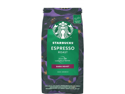 Starbucks Espresso Dark Roast, zrnková káva, 100% Arabica, 200 g