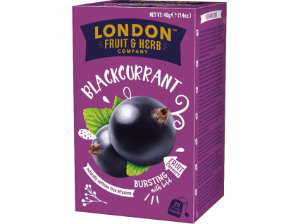 London F&H Ovocný čaj s príchuťou Čiernych ríbezlí, 20 vrecúšok