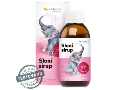 MycoMedica Sloní sirup, Dýchanie, 12 byliniek a vitálnych húb, 200 ml