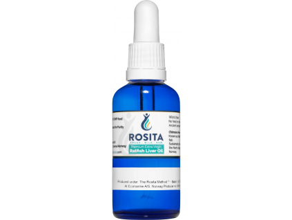 Rosita Extra Virgin Ratfish Liver Oil Liquid, Extra panenský olej z pečene chiméry, 50 ml