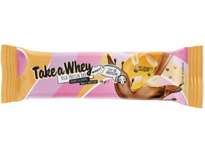 Take a Whey High Protein Bar, Arašidy a karamel, 49 g