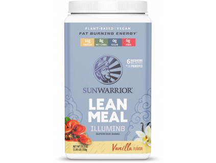 Sunwarrior Lean Supershake Illumin8, Vanilka, 720 g