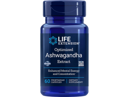 Life Extension Ashwagandha Optimized Extract, 125 mg, 60 rastlinných kapsúl