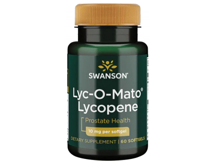 Swanson Lyc-O-Mato Lycopene, Lykopén, 10 mg, 60 softgel kapsúl