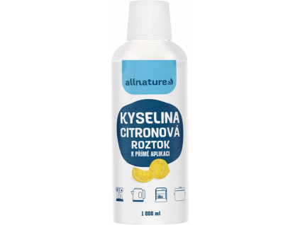 Allnature Kyselina citrónová roztok, 1000 ml