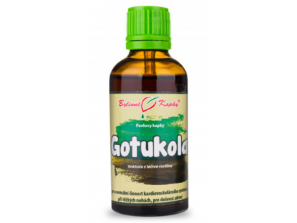 Bylinné kvapky Gotukola (gotu kola) - tinktúra, 50 ml