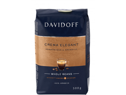 Davidoff Crema Elegant, zrnková káva, 100% Arabica, 500 g