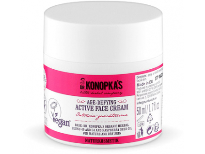 Dr. Konopka's Age-Defying Active Face Cream, Aktívny pleťový krém proti starnutiu, 50 ml