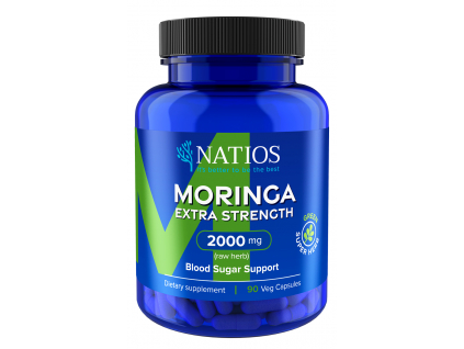 NATIOS Moringa Extract, 2000 mg, Extra Strength, 90 vegánskych kapsúl