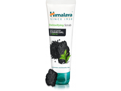 Himalaya Detoxifying Scrub, Detoxikačný peeling s aktívnym uhlím a zeleným čajom, 75 ml