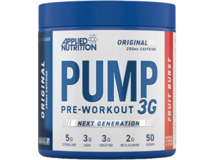 Applied Nutrition Pump 3G Pre-workout, S kofeínom - Fruit burst, 375 g