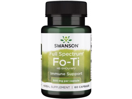 Swanson Fo-Ti He-Shou-Wu, Rdesno mnohokveté, 500 mg, 60 kapsúl