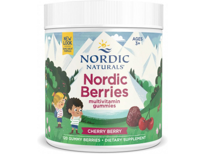 Nordic Naturals Berries Multivitamín pre deti 2+, bobule, 120 gumených cukríkov (1)