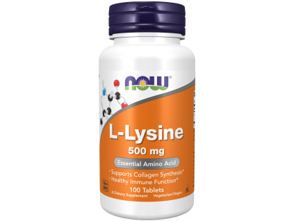 NOW Foods L Lysine, 500 mg, 100 tabliet