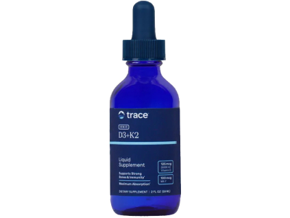 Trace Minerals Ionic D3 + K2, 5000 IU + 100 mcg, 59 ml