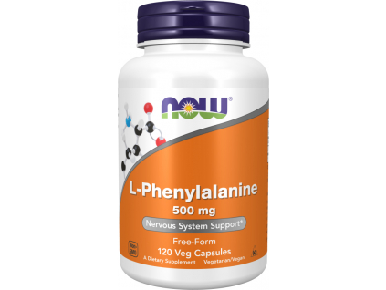 NOW FOODS L Phenylalanine, 500 mg, 120 rastlinných kapsúl
