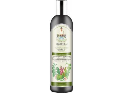 Babička Agafia Šampón na vlasy č. 2, Regeneračný, Brezový propolis, 550 ml