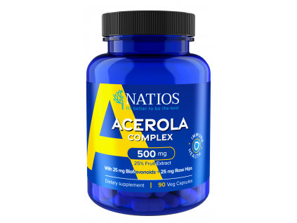 NATIOS Acerola Complex, 500 mg, 90 vegánskych kapsúl