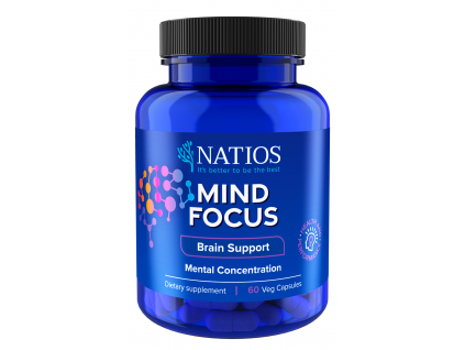 Natios Mind Focus, 60 veganských kapslí predni