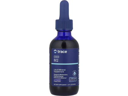 Trace Minerals Liquid Ionic B12, Tekutý vitamín B12, 1000 mcg, 59 ml