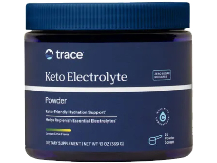 Trace Minerals Keto Electrolyte Powder, Keto elektrolyty - citrón a limetka, 369 g
