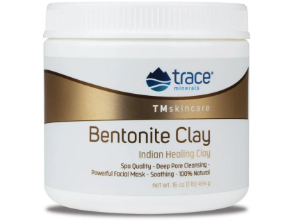 Trace Minerals Bentonite Clay, Bentonitový íl v prášku, 454 g