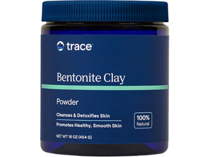 Trace Minerals Bentonite Clay, bentonitový íl v prášku, 454 g