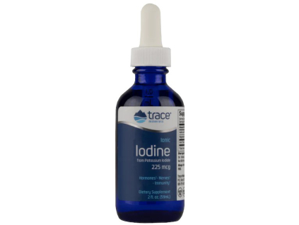 Trace Minerals Liquid Ionic Iodine, Tekutý jód, 225 mcg, 59 ml