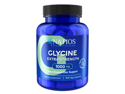 NATIOS Glycine Extra Strength, 1000 mg, 100 vegánskych kapsúl 1