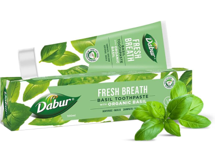 Dabur Fresh Breath Basil Toothpaste, 100 ml