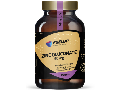 FUELUP Zinc Gluconate, Zinok, 50 mg, 100 tabliet