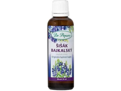 Dr. Popov Šišak bajkalský, Bylinné kvapky, 50 ml