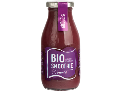 Rudolfs BIO Smoothie - Čučoriedka a jahoda, 260 ml