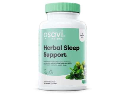 Osavi Herbal Sleep Support, bez melatonínu, 120 rastlinných kapsúl