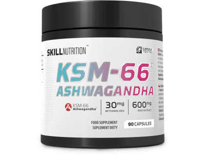 Skill Nutrition Ashwagandha KSM 66 Extract, 200 mg, 90 rostlinných kapslí1