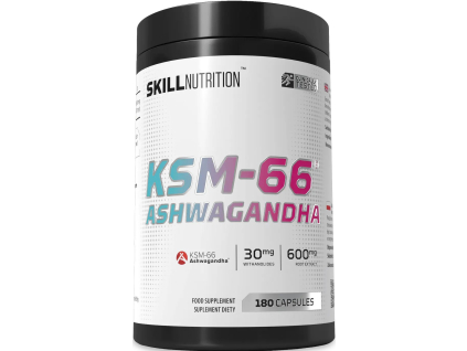 Skill Nutrition Ashwagandha KSM-66 Extrakt, 200 mg, 90 rastlinných kapsúl