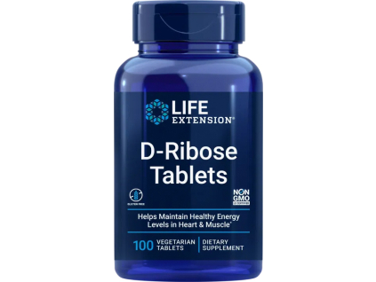 Life Extension D-Ribose, D-Ribóza, 1020 mg, 100 tabliet