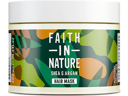 Faith in Nature Vlasová maska, Argan a bambucké maslo, 300 ml