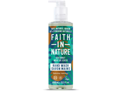Faith in Nature Tekuté mydlo na ruky, Kokosový olej, 400 ml