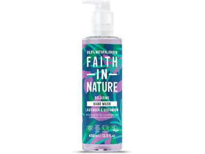 Faith in Nature Tekuté mydlo, Levanduľa & pelargónia, 400 ml