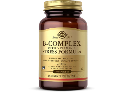 Solgar B-Complex Stress Formula s vitamínom C, 100 tabliet