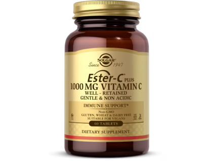 Solgar Ester-C Plus, Vitamín C, 1000 mg, 60 tabliet